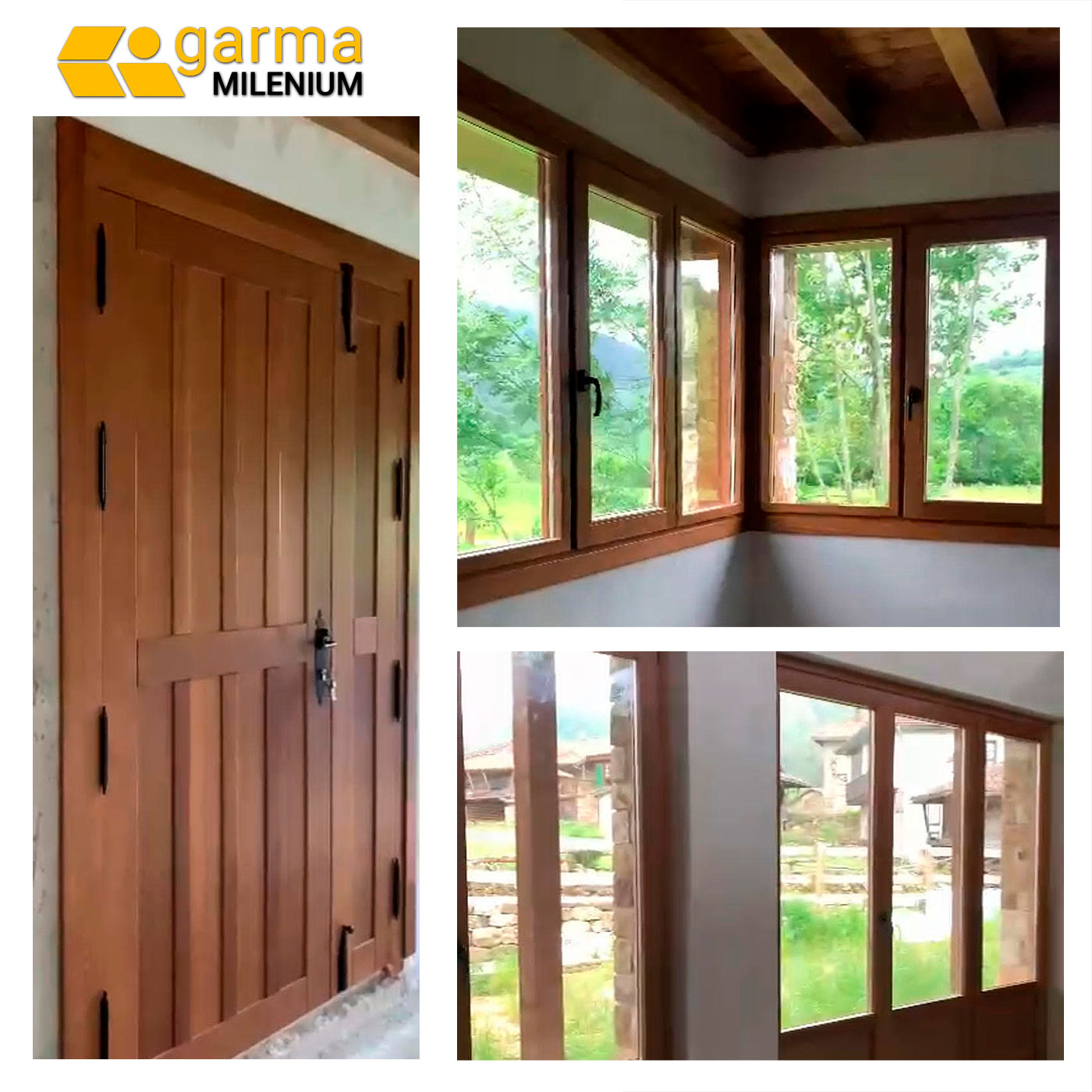 Ventanas madera maciza