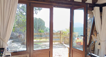 Cerramiento pvc imitacion madera