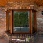 Ventana de PVC acabado en madera